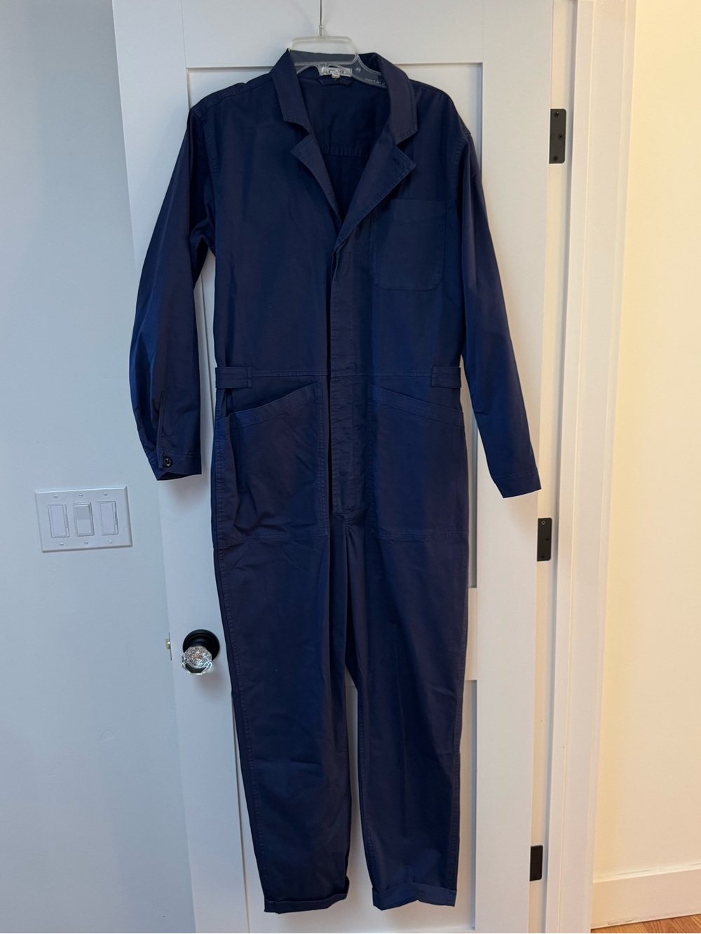 Alex Mill blue cotton twill jumpsuit